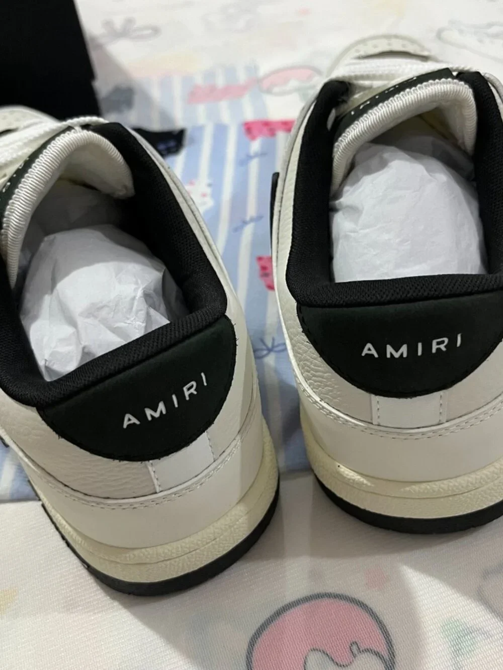 AMIRI Skeleton Low Sneakers (White/Black)